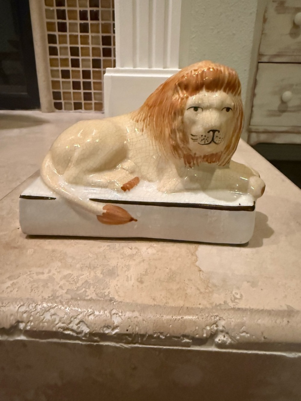 Vintage English Porcelain Lion Made In England